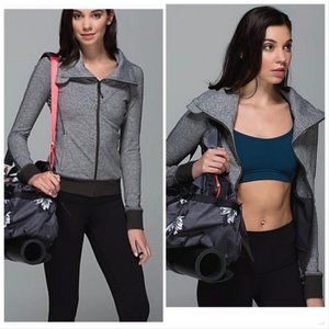 Lululemon Heathered Gray Be Present Jacket